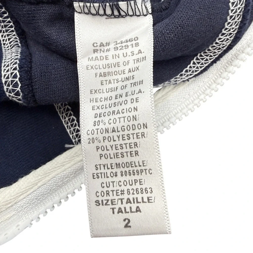 Y2K Juicy Couture Terry Tennis Jacket Kids Size 2 Navy‎ Blue NWT READ Graphic